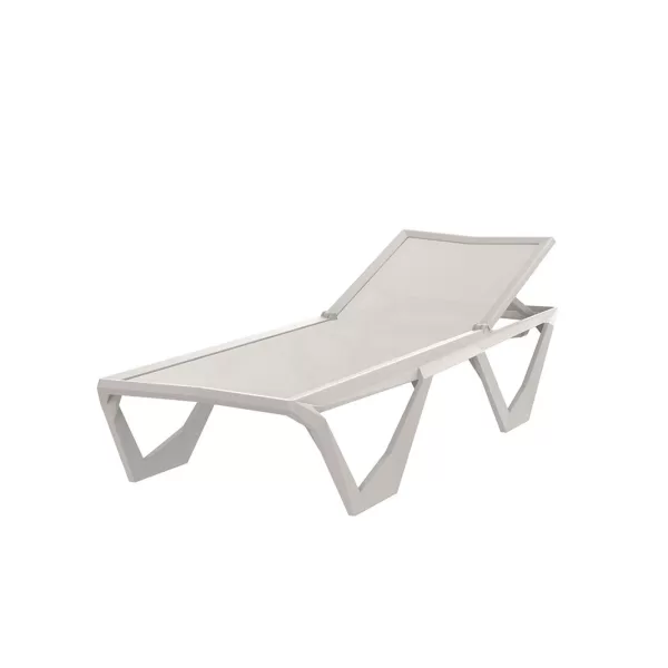 Vondom Voxel Sonnenliege 2er Set Ecru - Designer Liegen, verstellbare Rückenlehne, wetterfest, stapelbar, Indoor/Outdoor, Polypropylen Vondom Voxel Sonnenliege 2er Set Ecru - Designer Liegen, verstellbare Rückenlehne, wetterfest, stapelbar, Indoor/Outdoor, Polypropylen