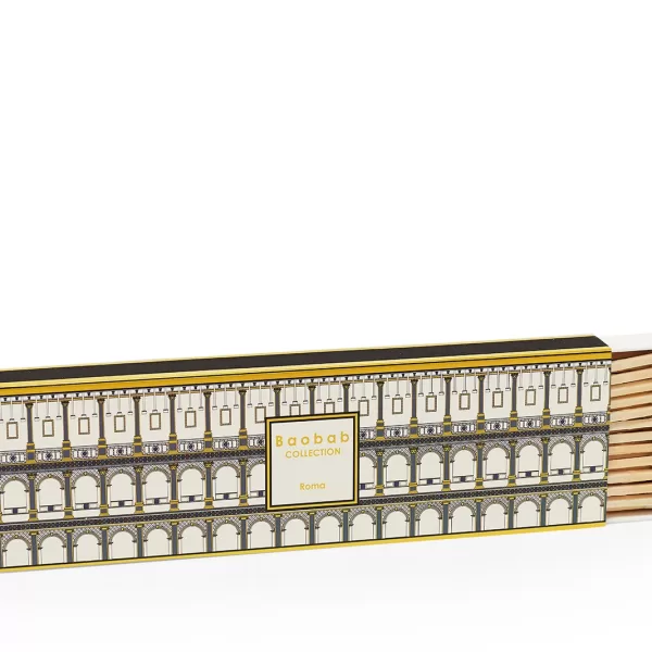 Baobab Streichhölzer Roma 22cm | Dekorative Schachtel | Cities Kollektion | Ideal für große Kerzen und als Zierde Baobab Streichhölzer Roma 22cm | Dekorative Schachtel | Cities Kollektion | Ideal für große Kerzen und als Zierde