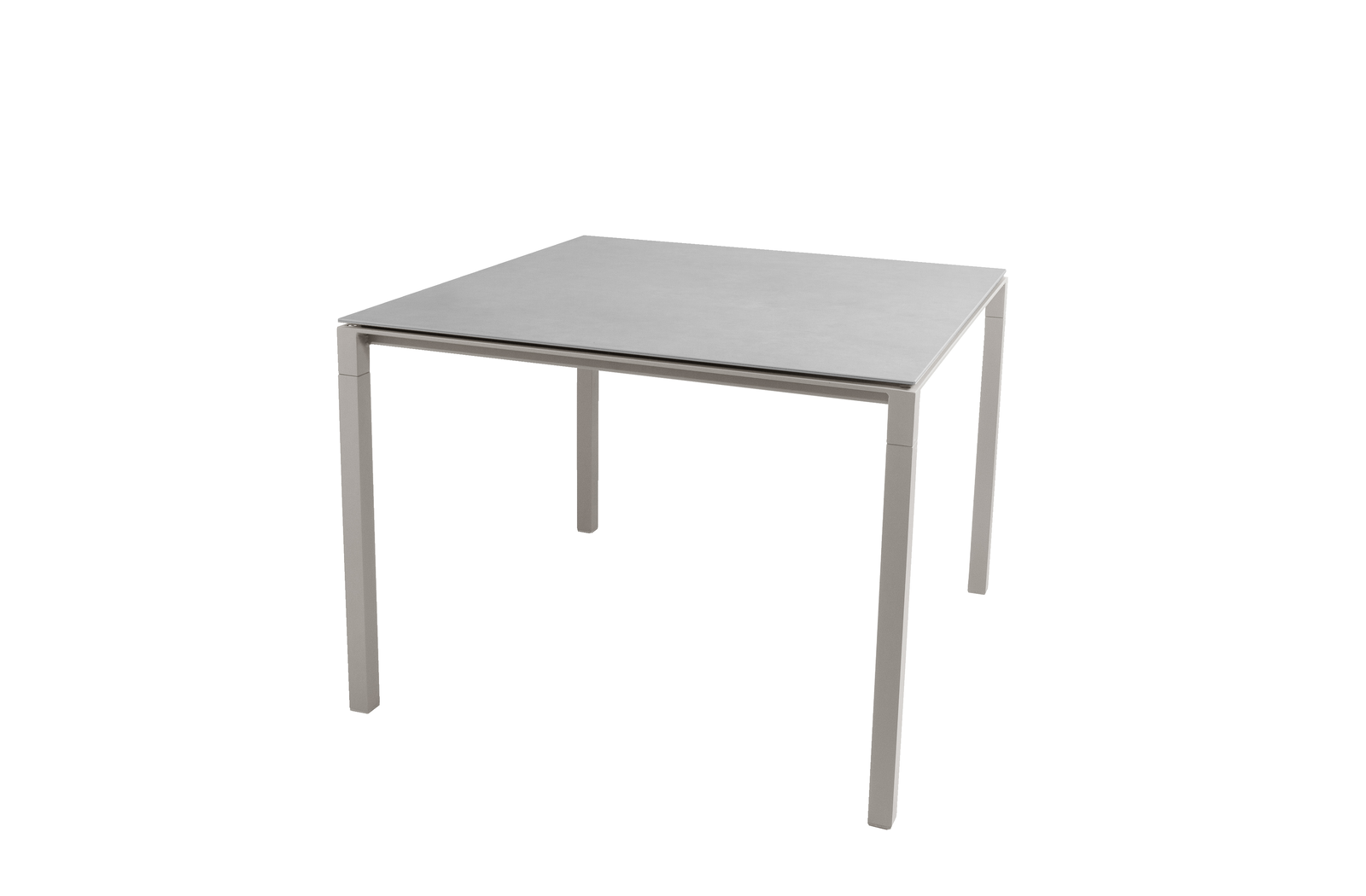 Cane-line Pure Esstisch 100x100 cm - Aluminium & Keramik, Taupe/Concrete Grey, UV-beständig, pflegeleicht, ideal für Outdoor Cane-line Pure Esstisch 100x100 cm - Aluminium & Keramik, Taupe/Concrete Grey, UV-beständig, pflegeleicht, ideal für Outdoor