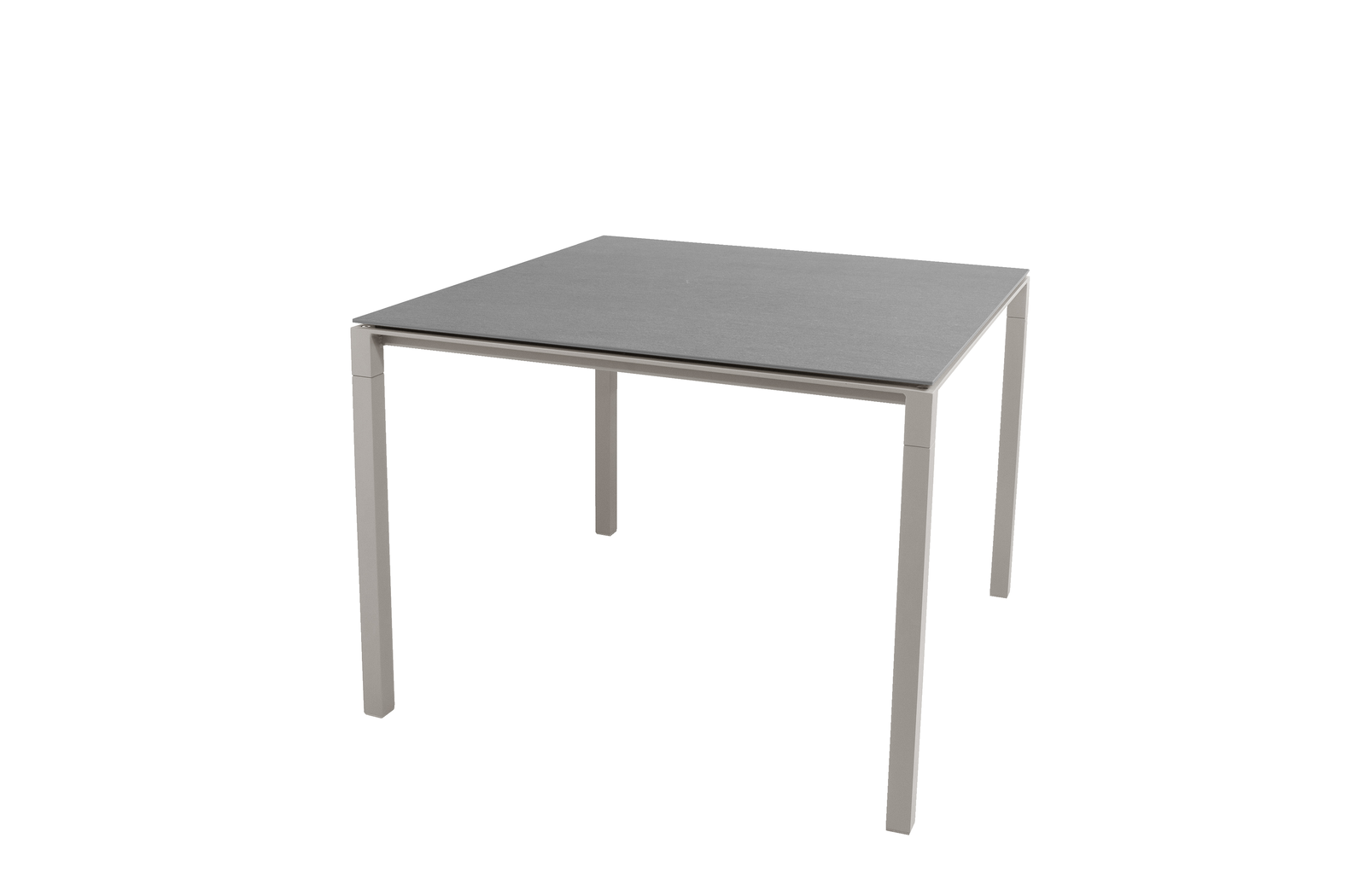 Cane-line Pure Esstisch 100x100 cm - Taupe & Basalt, Aluminiumgestell, kratzfest, UV-beständig, ideal für Outdoor-Einsatz, modernes Design Cane-line Pure Esstisch 100x100 cm - Taupe & Basalt, Aluminiumgestell, kratzfest, UV-beständig, ideal für Outdoor-Einsatz, modernes Design