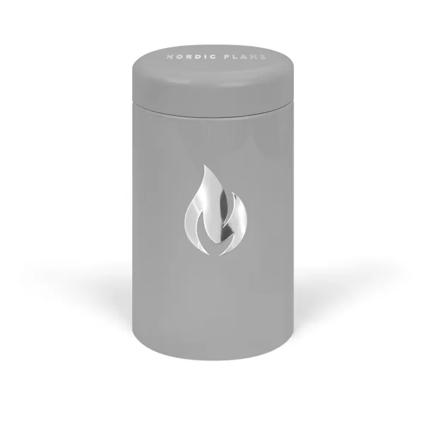 Nordic Flame Lange Streichhölzer in Metalldose Grau Silber - 100 Stück, stilvolle Reibefläche, schwedische Espe, modernes Design Nordic Flame Lange Streichhölzer in Metalldose Grau Silber - 100 Stück, stilvolle Reibefläche, schwedische Espe, modernes Design