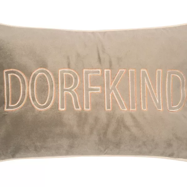 pad LETTERS | Kissenhülle 30 x 50 cm | Orange-Taupe | Dorfkind