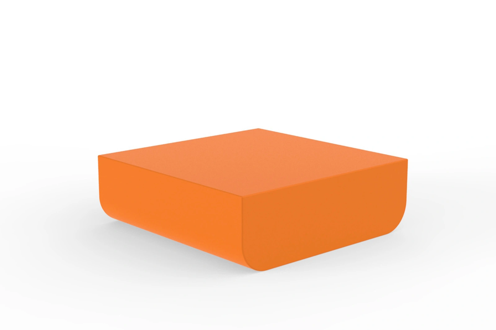 Vondom Ulm Couchtisch Orange | Wetterfest & Recycelbar | Designer-Möbel für Innen- und Außenbereich | Elegantes Polyethylenharz Design Vondom Ulm Couchtisch Orange | Wetterfest & Recycelbar | Designer-Möbel für Innen- und Außenbereich | Elegantes Polyethylenharz Design