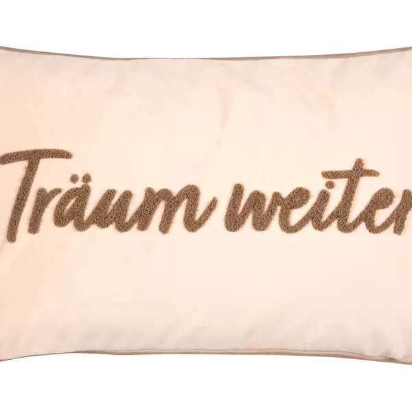 pad LETTERS | Kissenhülle 30 x 50 cm | Sand | Träum weiter