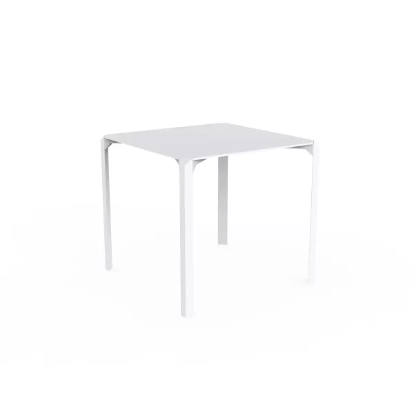 Vondom Quartz Esstisch 79x79 cm Weiß, viereckig, Designer Ramon Esteve, stapelbar, modernes Polyamid-Fiberglas, zeitloses Design Vondom Quartz Esstisch 79x79 cm Weiß, viereckig, Designer Ramon Esteve, stapelbar, modernes Polyamid-Fiberglas, zeitloses Design